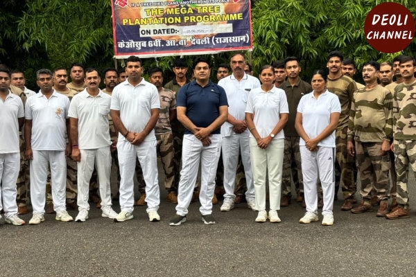 विश्व पर्यावरण दिवस पर सीआईएसएफ 6 वीं रिजर्व बटालियन में किया वृक्षारोपण