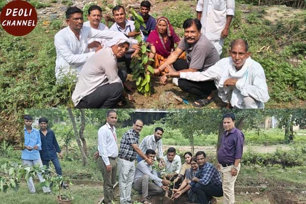हरियालो राजस्थान-एक पेड़ मां के नाम अभियान के अंतर्गत किया वृक्षारोपण