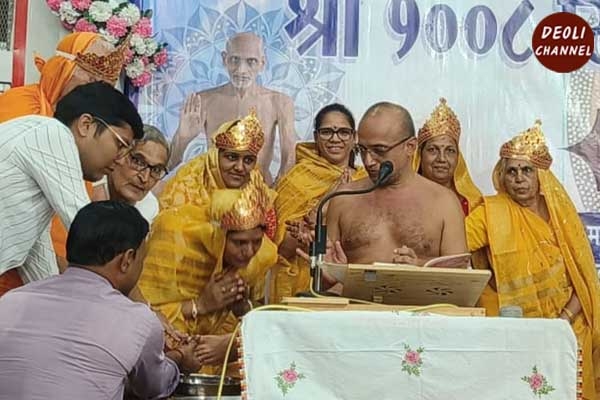 श्री सिद्धचक्र महामंडल विधान के पांचवे दिन 128 अर्घ समर्पित
